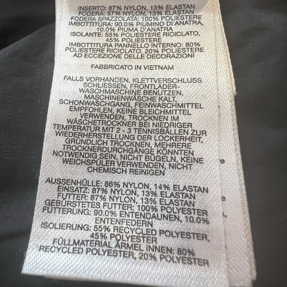 Mountain Hardware Stretch Down  Parka Men's Size Med Black Hooded Warm - Picture 11 of 11